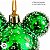 Bola de Natal - Mickey - Açucarada Verde - 6cm - Disney Original - 6 unidades - Cromus - Rizzo - Imagem 3