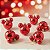 Bola de Natal - Mickey - Açucarada Vermelho - 6cm - Disney Original - 6 unidades - Cromus - Rizzo - Imagem 1