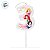 Vela Pick - Princesas - Nº3 - 12cm - 1 unidade - Rizzo - Imagem 2