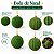 Bola de Natal - Losango Flocada - Verde e Ouro - 10cm  - 4 unidades - Cromus - Rizzo - Imagem 4