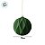 Bola de Natal - Ondulada e Flocada - Verde - 10cm - 4 unidades - Cromus - Rizzo - Imagem 3