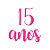 Transfer Para Balão Lettering Pink P 22x18cm - 15 Anos - 01 Unidade - Rizzo - Imagem 1