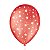 Balão de Festa Decorado Estrela - Vermelho 9" 23cm - 25 Unidades - Balões São Roque - Rizzo Balões - Imagem 1