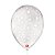 Balão de Festa Decorado Estrela - Transparente 9" 23cm - 25 Unidades - Balões São Roque - Rizzo Balões - Imagem 1