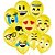 Balão de Festa Decorado Emoções Emoji - Sortido 9" 23cm - 25 Unidades - Balões São Roque - Rizzo Balões - Imagem 1