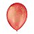 Balão de Festa Decorado Arabesco - Vermelho Quente e Dourado - Balões São Roque - Rizzo - Imagem 1