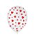 Balão de Festa Decorado Coração - Branco 9" 23cm - 25 Unidades - Balões São Roque - Rizzo Balões - Imagem 1
