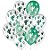 Balão de Festa Decorado Cacto - Branco Verde e Cristal Sortido 9" 23cm - 25 Unidades - Balões São Roque - Rizzo Balões - Imagem 1