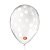 Balão de Festa Decorado Poá Bolinha - Transparente e Branco 9" 23cm - 25 Unidades - Balões São Roque - Rizzo Balões - Imagem 1