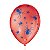 Balão Decorado Halloween Aranha 9" 23cm - Vermelho e Azul - 25 Unidades - Balões São Roque - Rizzo Balões - Imagem 1