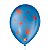 Balão Decorado Halloween Aranha 9" 23cm - Azul e Vermelho- 25 Unidades - Balões São Roque - Rizzo Balões - Imagem 1
