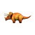 Balão de Festa Microfoil 50" 127cm - Dinossauro Triceratops - 01 Unidade - Northstar Balloons - Rizzo Balões - Imagem 1