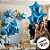 Balão de Festa Microfoil 20" 51cm - Estrela Chrome Azul - 01 Unidade - Qualatex - Rizzo Balões - Imagem 4