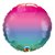 Balão de Festa Microfoil 18" 45cm - Redondo Ombré Arco-íris - 01 Unidade - Qualatex - Rizzo Balões - Imagem 1