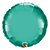 Balão de Festa Microfoil 18" 45cm - Redondo Chrome Verde - 01 Unidade - Qualatex - Rizzo Balões - Imagem 1