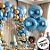 Balão de Festa Microfoil 18" 45cm - Redondo Chrome Azul - 01 Unidade - Qualatex - Rizzo Balões - Imagem 4