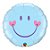 Balão de Festa Microfoil 18" 45cm - Carinha Sorridente Azul - 01 Unidade - Qualatex - Rizzo Balões - Imagem 1