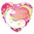 Balão de Festa Microfoil 18" 45cm - Coração Unicórnio - 01 Unidade - Qualatex - Rizzo Balões - Imagem 1