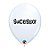Balão de Festa Decorado Sucesso! 11" 28cm - Branco - 6 Unidades - Qualatex - Rizzo Balões - Imagem 1