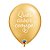 Balão de Festa Decorado Quer Casar Comigo? 11" 28cm - Ouro - 6 Unidades - Qualatex - Rizzo Balões - Imagem 1
