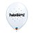 Balão de Festa Decorado Parabéns 11" 28cm - Branco - 6 Unidades - Qualatex - Rizzo Balões - Imagem 1