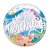 Balão de Festa Bubble 22" 56cm - Happy Birthday Sereia - 01 Unidade - Qualatex - Rizzo Balões - Imagem 1