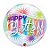 Balão de Festa Bubble 22" 56cm - Happy Birthday Explosão - 01 Unidade - Qualatex - Rizzo Balões - Imagem 1