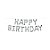 Balão de Festa Microfoil 16" 40cm - Happy Birthday Prata - 01 Unidade - Northstar Balloons - Rizzo Balões - Imagem 1
