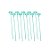 Kit Suporte para Balão 33cm - Azul Candy - 10 Unidades - Rizzo Balões - Imagem 2