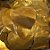 Confete Coração Metalizado 25g - Dourado Dupla Face - Rizzo Balões - Imagem 3