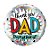 Balão de Festa Foil 18" - Thank You Dad For Everything- 01 Unidade - Qualatex - Rizzo Balões - Imagem 1
