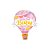 Balão de Festa Microfoil 42" 107cm - Bem Vindo Bebê Rosa - 01 Unidade - Qualatex - Rizzo Balões - Imagem 1
