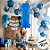 Balão de Festa 40" 101cm - Número Azul - 01 Unidade - Grabo - Rizzo Balões - Imagem 3
