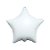 Balão de Festa Metalizado 20" 50cm - Estrela Branco - 01 Unidade - Flexmetal - Rizzo Balões - Imagem 1