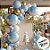 Balão de Festa Metalizado 20" 50cm - Redondo Gradient Azul Baby - 01 Unidade - Flexmetal - Rizzo Balões - Imagem 4