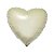 Balão de Festa Metalizado 20" 50cm - Coração Vanilla - 01 Unidade - Flexmetal - Rizzo Balões - Imagem 1