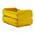 Caixote de Madeira Amarelo 11,5x8x6,5cm - 1 unidade - Rizzo - Imagem 1