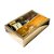 Caixa Mini Champanhe e Taça (20,5cm x 13cm x 6cm) Dourada 5 unidades Assk Rizzo Embalagens - Imagem 1