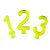 Vela Amarelo Neon  - 01 Unidade - Festcolor - Imagem 1