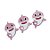 Aplique de EVA Baby Shark Glitter Rosa 8cm x 6cm - 03 Unidades - Make Festas - Rizzo - Imagem 1