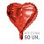 Balão de Festa Microfoil Coração Vermelho 18" 45cm - 50 Unidades - Rizzo Balões - Imagem 1