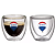 Conjunto Copos de Vidro Parede Dupla de 80ml - RE/MAX - Imagem 1