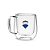 Caneca de Vidro Parede Dupla de 250ml RE/MAX - Imagem 1