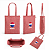 Sacola Algodão reciclado vermelha 150g/m² 37,5x41,5cm BALÃO E LOGO - 92920 - Imagem 2
