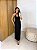 Vestido Canelado Costas Abertas Daiane Preto - Imagem 3