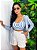 Conjunto Camisa E Cropped Listrado Azul - Imagem 1