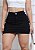 Saia Cargo Jeans Preta - Imagem 1