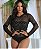 Body Tule Com Strass - Imagem 1