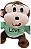 Macaquinho de Pelúcia 30cm Love Fofo Infantil Lavável Atóxico 100% Poliéster - Imagem 3