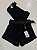 Shorts Jeans Preto Hot Mom com Lycra e Cinto - Imagem 2